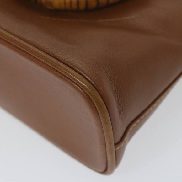 GUCCI Bamboo Hand Bag Leather 2way Brown 007 1014 0231 0 Auth 59000 - Picture 15 of 16